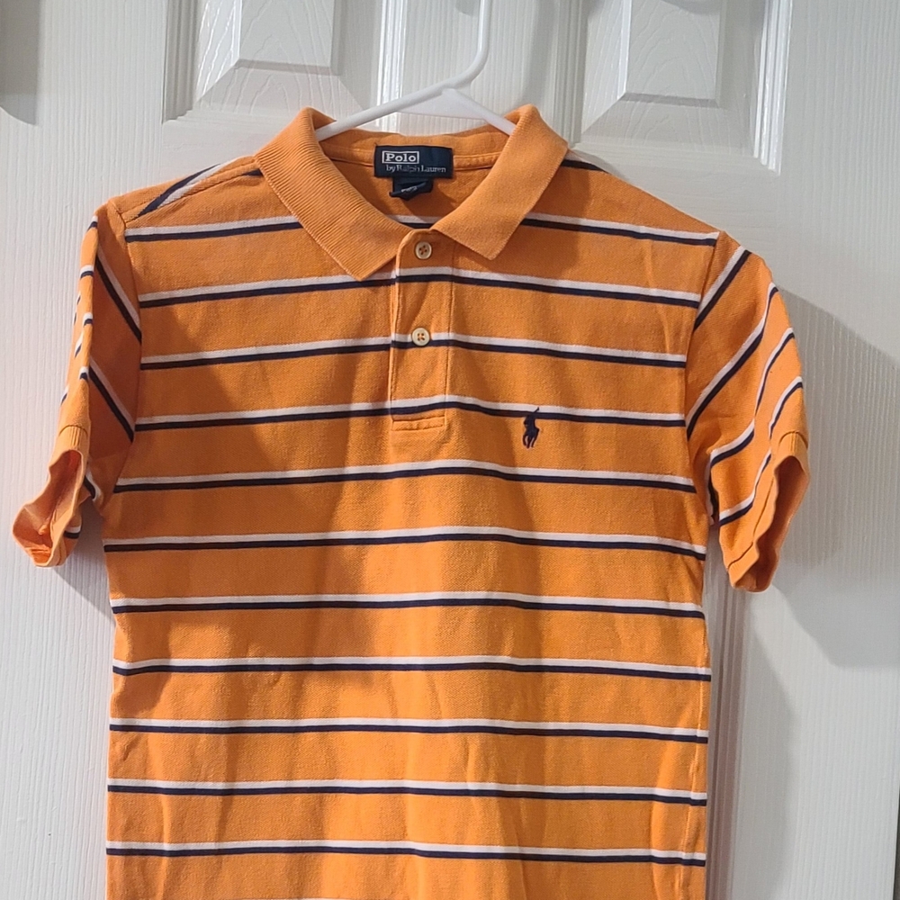 Ralph Lauren Polo in Vibrant Orange and Navy
